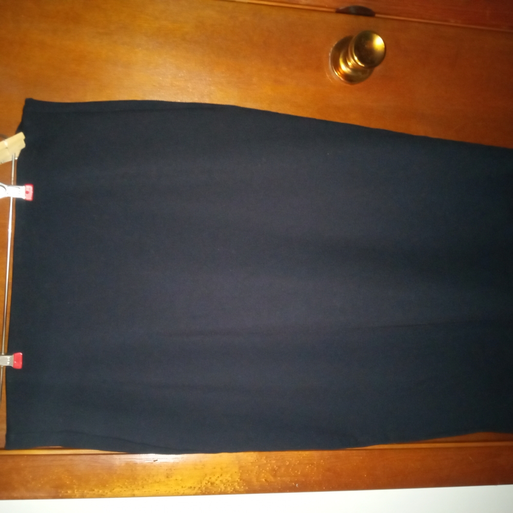 Elegant Lane Bryant Black Skirt Ponte Zipper Size 16